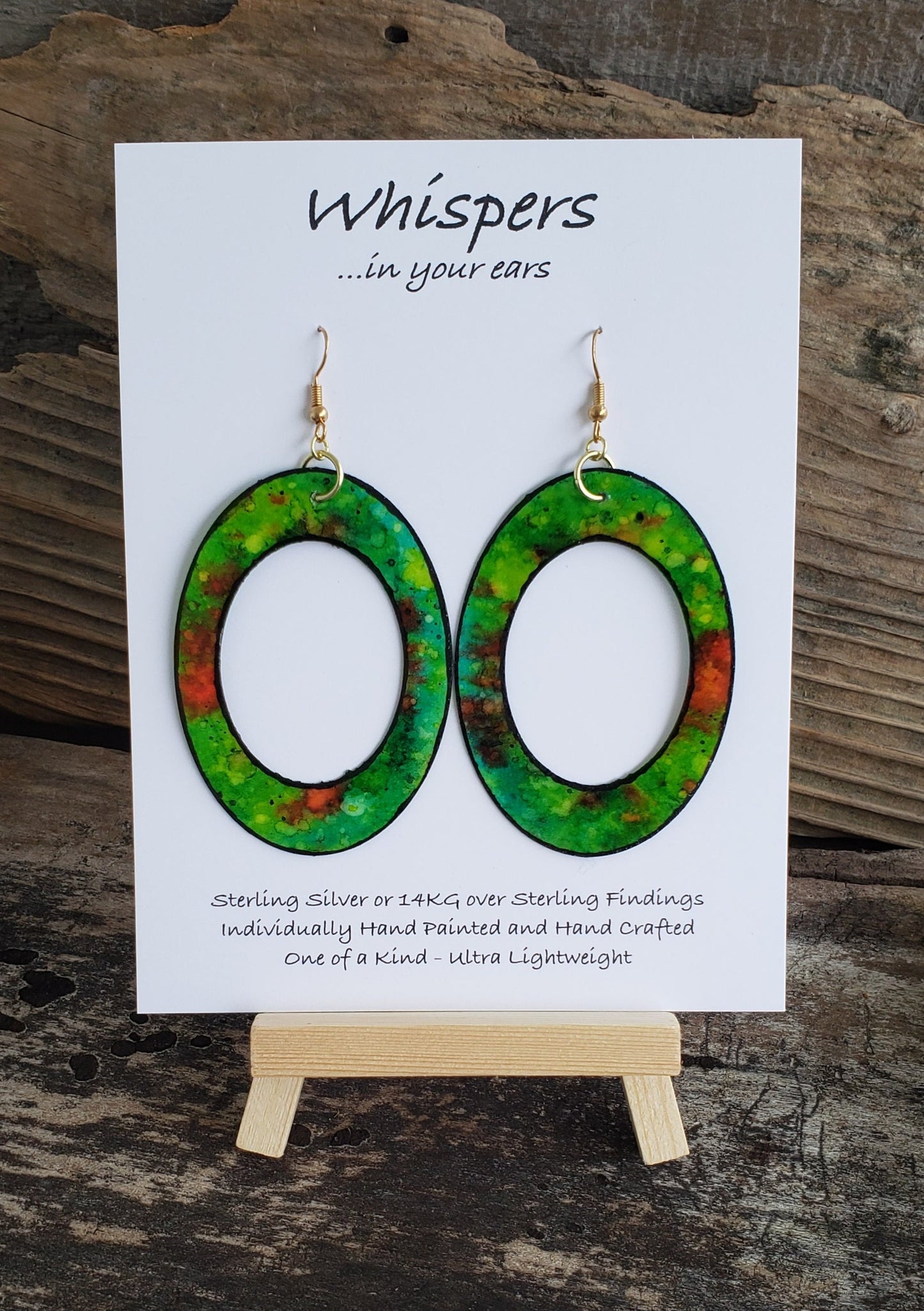 Strawberry Fields Paper Earrings