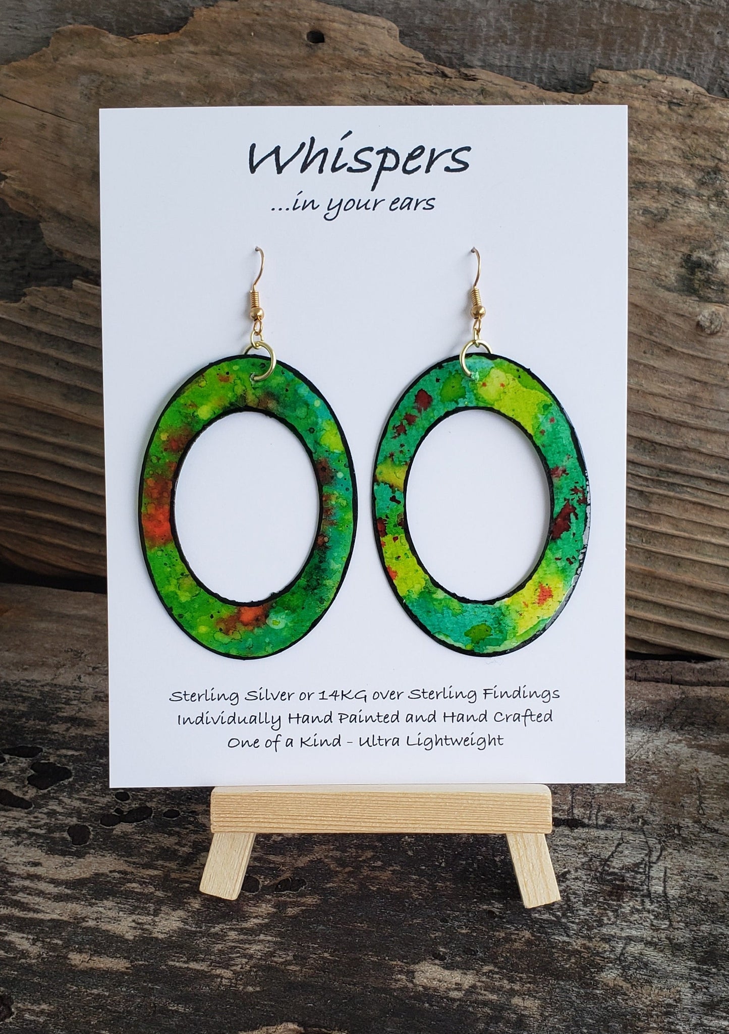 Strawberry Fields Paper Earrings
