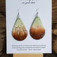 Wheatfield Nature scape Paper Earrings