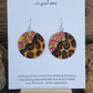 Whimsical Cheetah Floral Paper Earrings