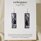 Winter Night Hand Painted Paper Earrings