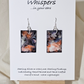 Lights in the Cosmos Hand Painted Paper Earrings