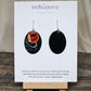 Celebrate Repurposed Card Hand Crafted Paper Earrings