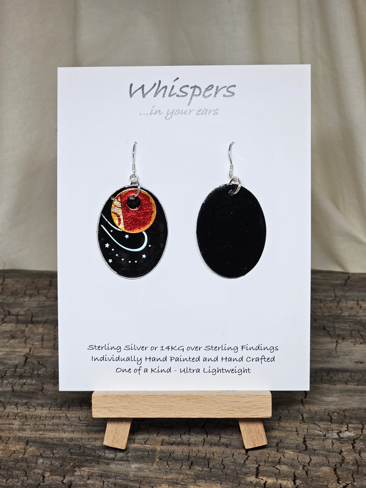 Celebrate Repurposed Card Hand Crafted Paper Earrings