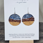 Metallic Wrap Artisanal Paper Earrings Hand Crafted