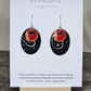 Celebrate Repurposed Card Hand Crafted Paper Earrings