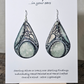 Butterfly Blues Hand Painted Watercolor Paper Earrings