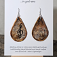 Treble Clef Hand Painted Artisanal Paper Earrings