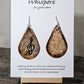 Treble Clef Hand Painted Artisanal Paper Earrings