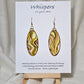 Hills n Valleys Hand Painted Paper Earrings