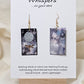 Moon Landing Dragonfly Hand Painted Paper Earrings