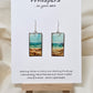 Vintage Beach Scape Hand Painted Paper Earrings. Ultra lightweight 1 3/8" Rectangle, painted in watercolor with aged paper look. Back painted with complimentary design. Resin coating for durability. Sterling Silver findings. Hangs 1 1/2" in length