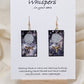 Moon Landing Dragonfly Hand Painted Paper Earrings